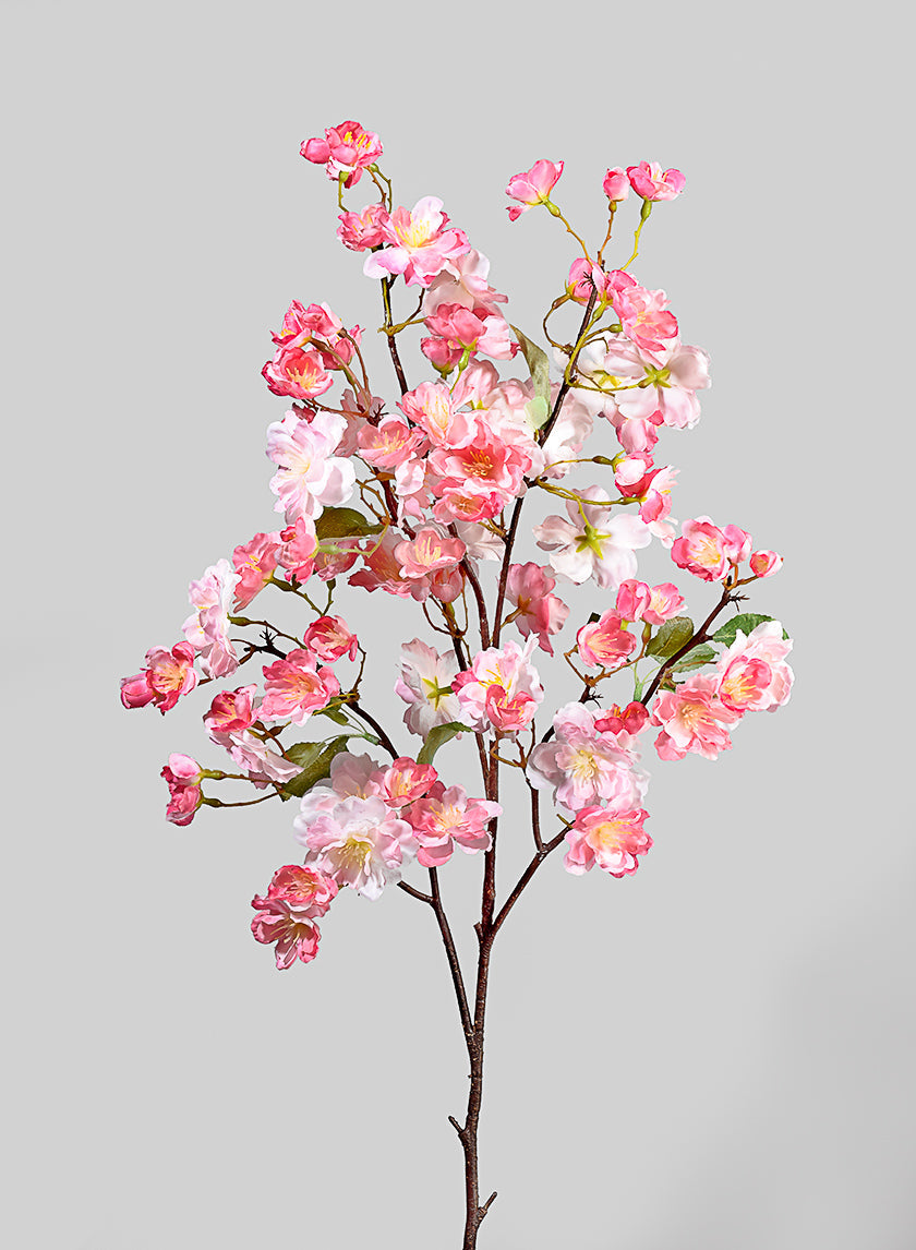 41in Long Pink Cherry Blossom Branch, Case of 12