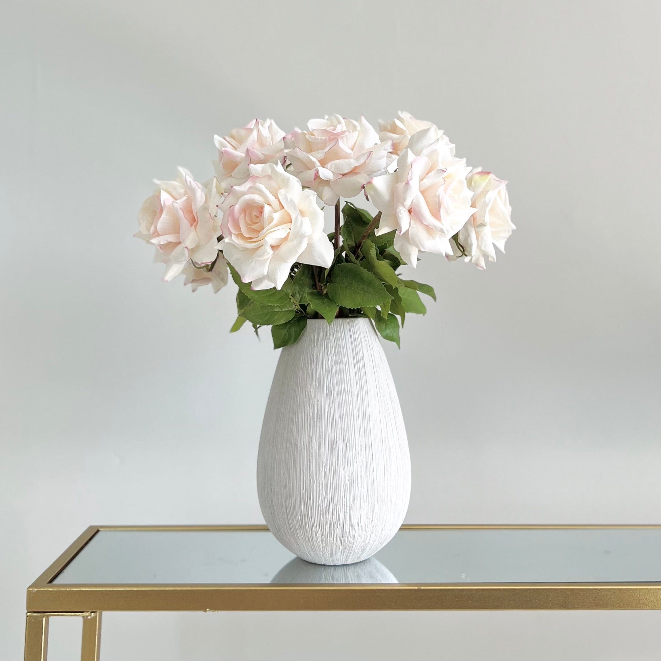 Artificial Blush Pink Tea Rose
