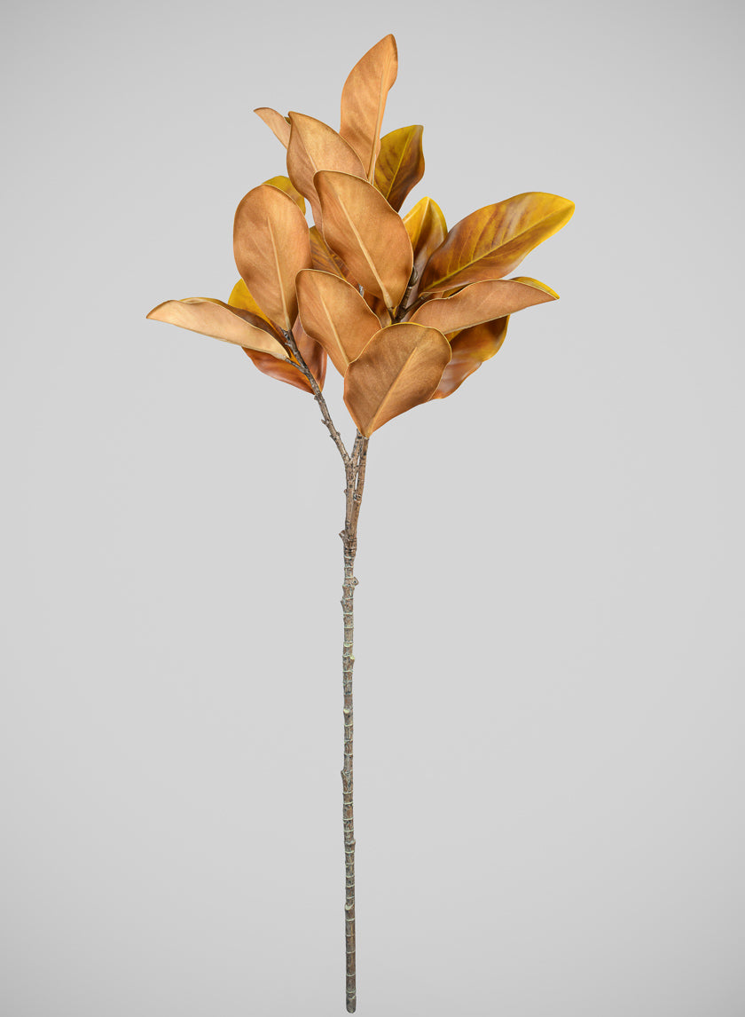 40in Long Real Touch Real Look Autumn Magnolia Leaves Stem