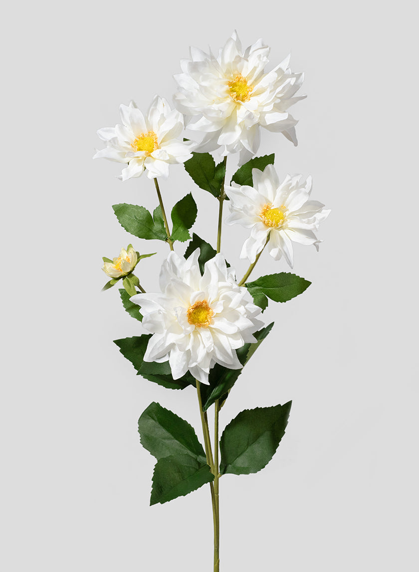 32in Long Cream Dahlia Spray