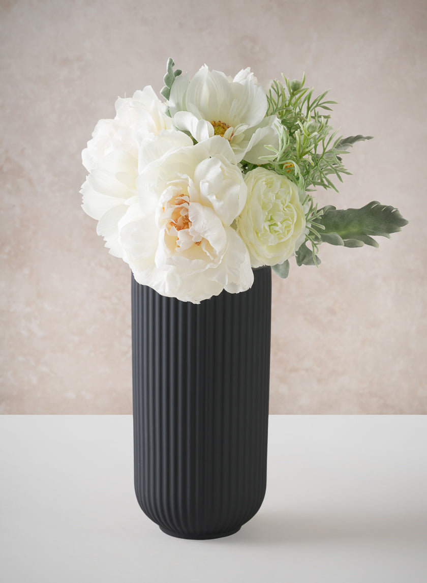 16in Long White Mix Flower Bouquet, Case of 6