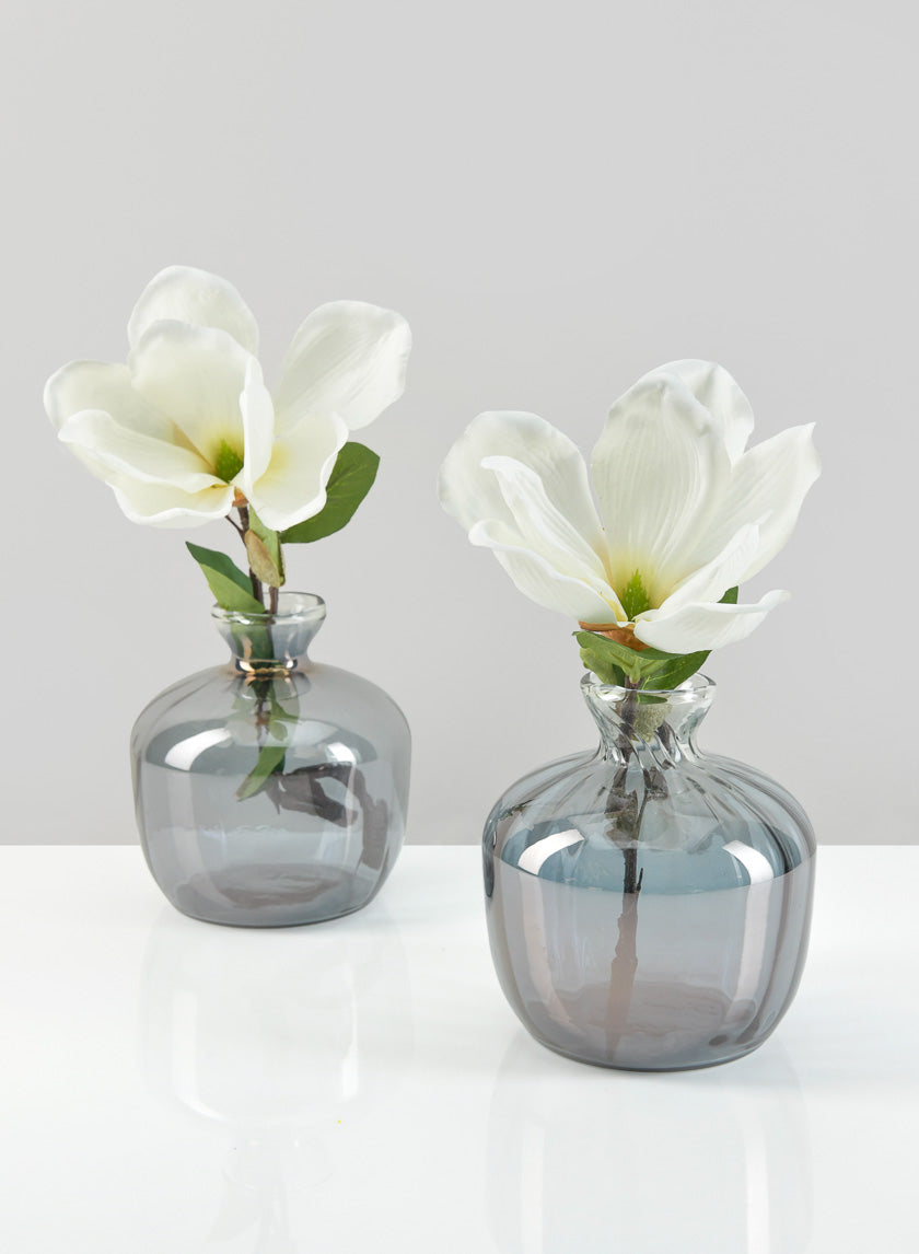 28in Long White Artificial Magnolia Spray