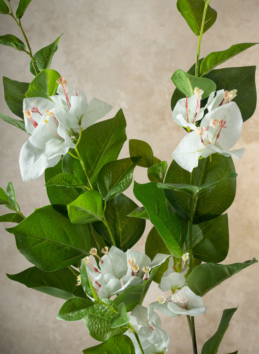 34in Long White Faux Bougainvillea Spray, Case of 12