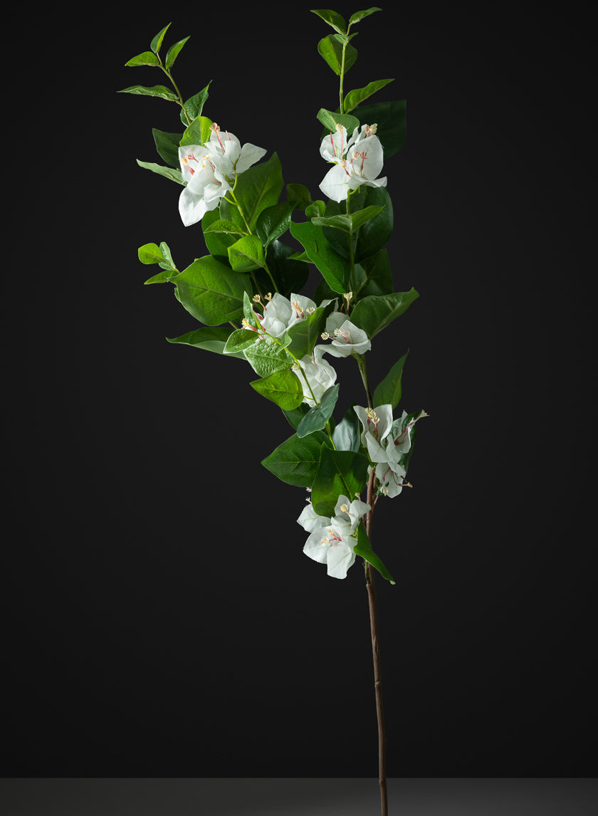 34in Long White Faux Bougainvillea Spray, Case of 12