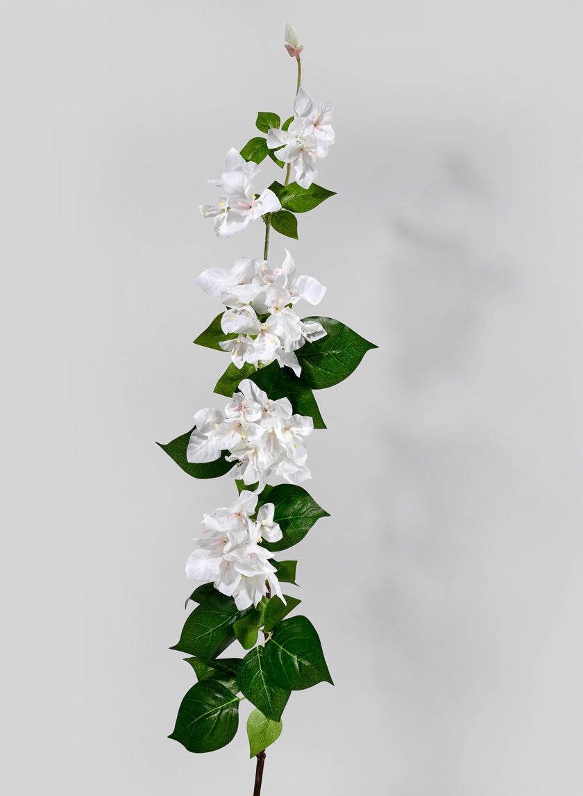 47in Long White Bougainvillea Spray