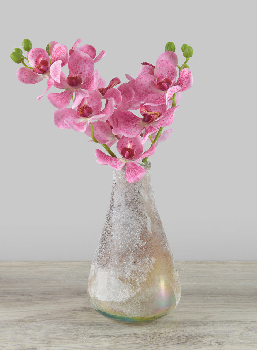 33in Long Pink Double Orchid Stem