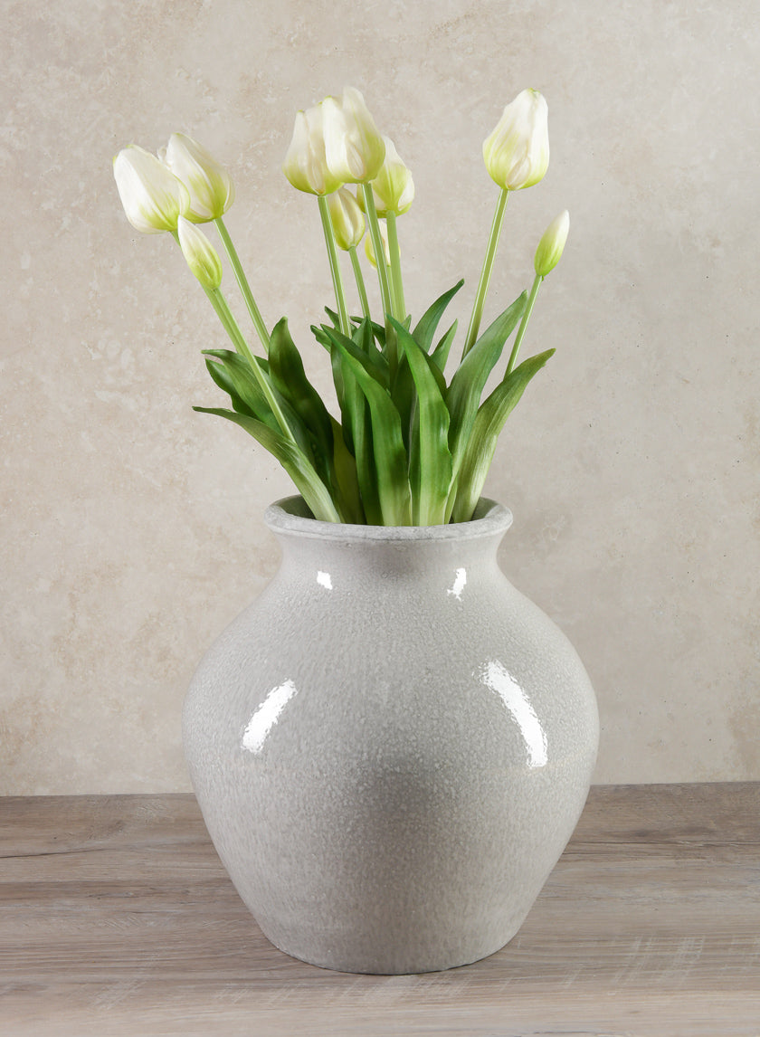 19in Long Cream Tulip Bunch