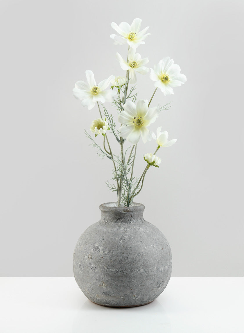 24in Long White Cosmos Spray