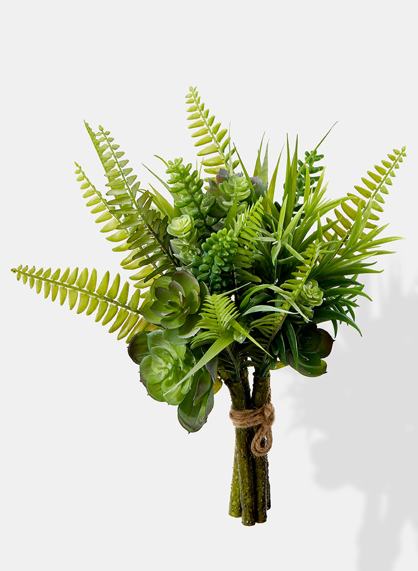 12in Long Mixed Succulent Bouquet