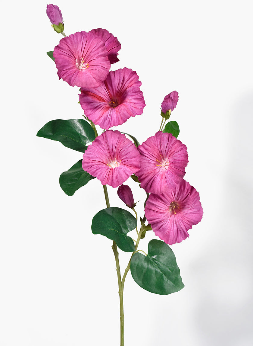 30in Long Purple Morning Glory Spray