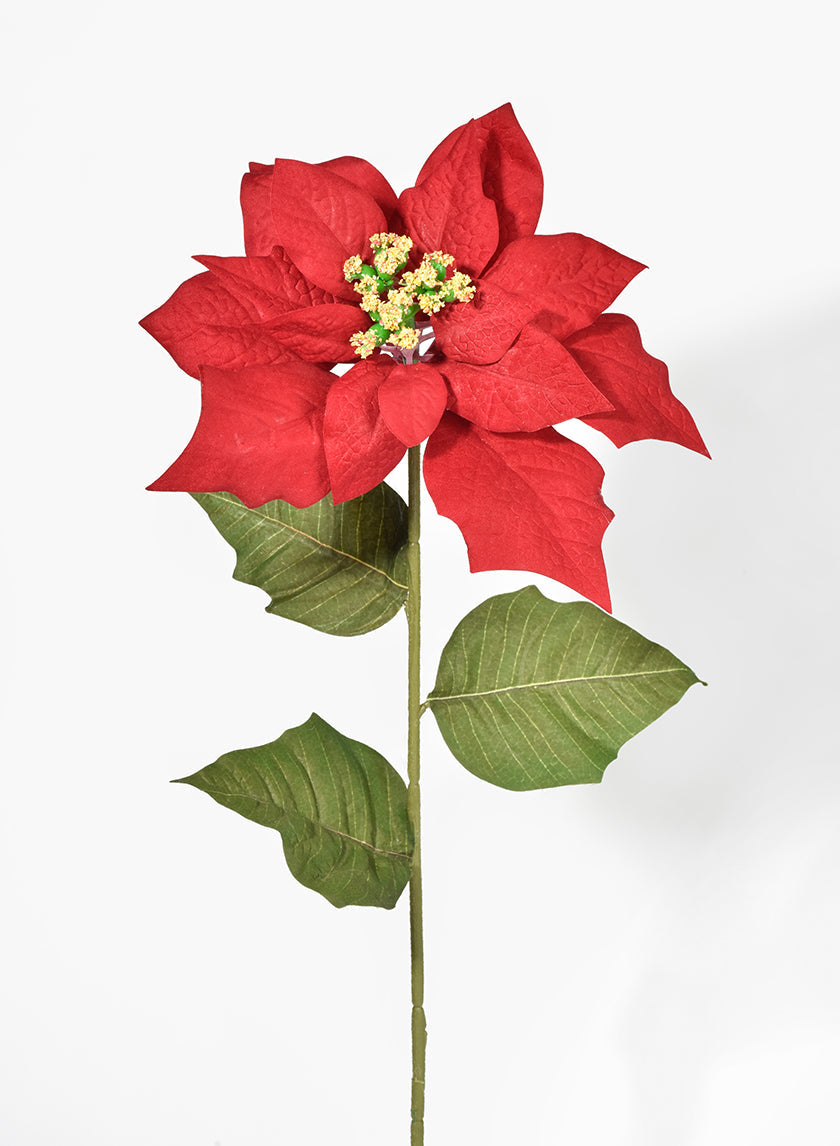 30in Long Red Poinsettia