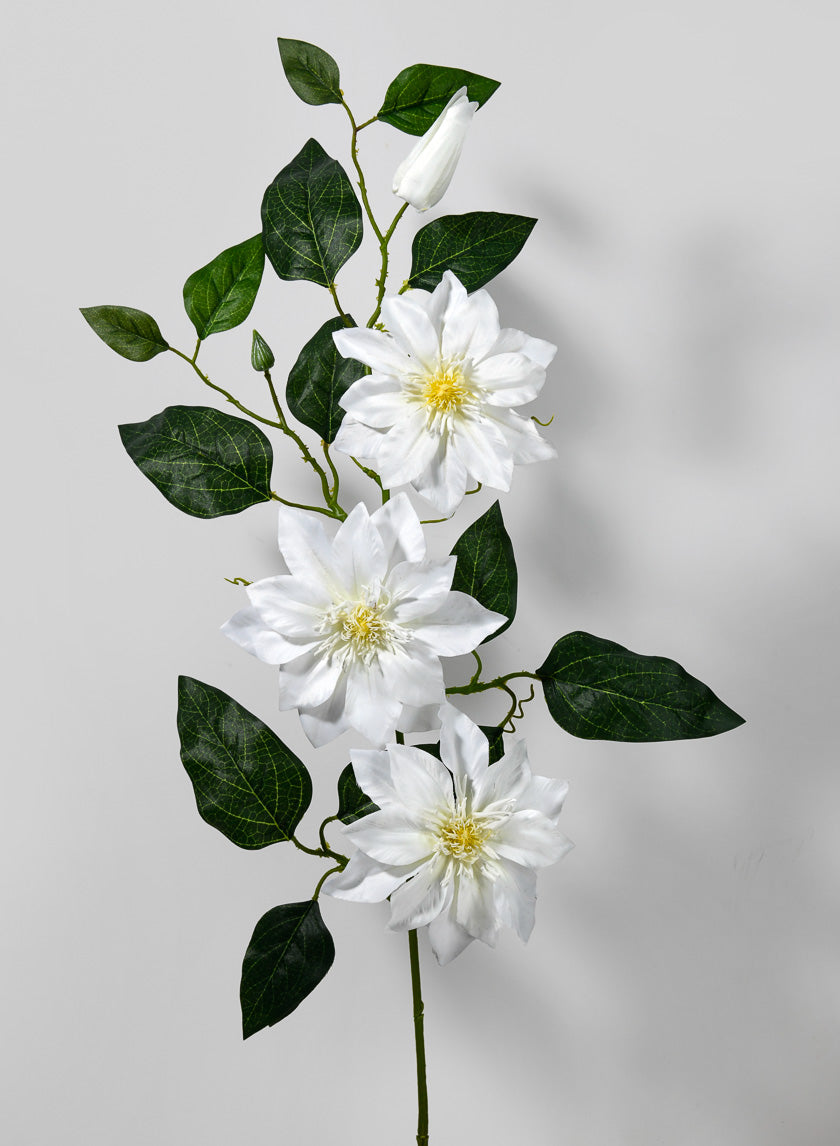 32in Long Double Clematis Spray