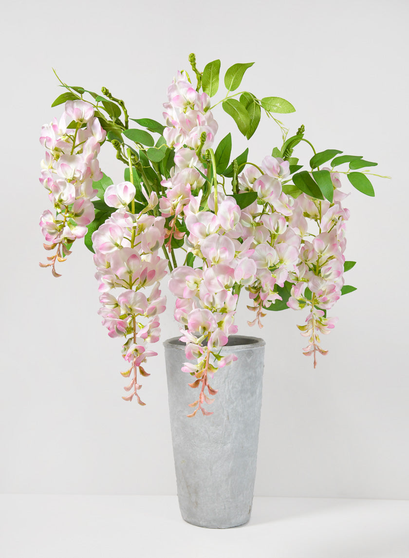 37in Long Pink Wisteria Spray, Case of 12