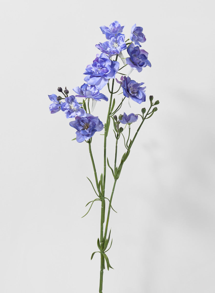 33in Long Blue Purple Bouquet Larkspur Spray