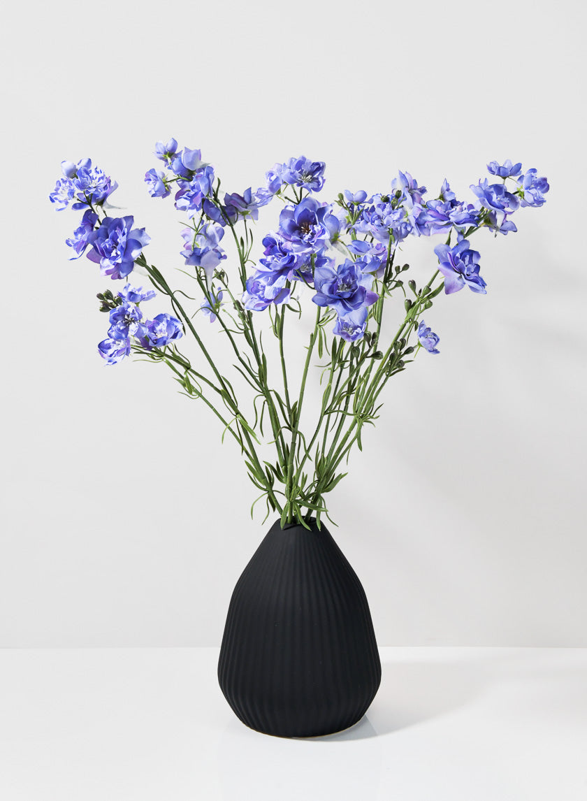 33in Long Blue Purple Bouquet Larkspur Spray