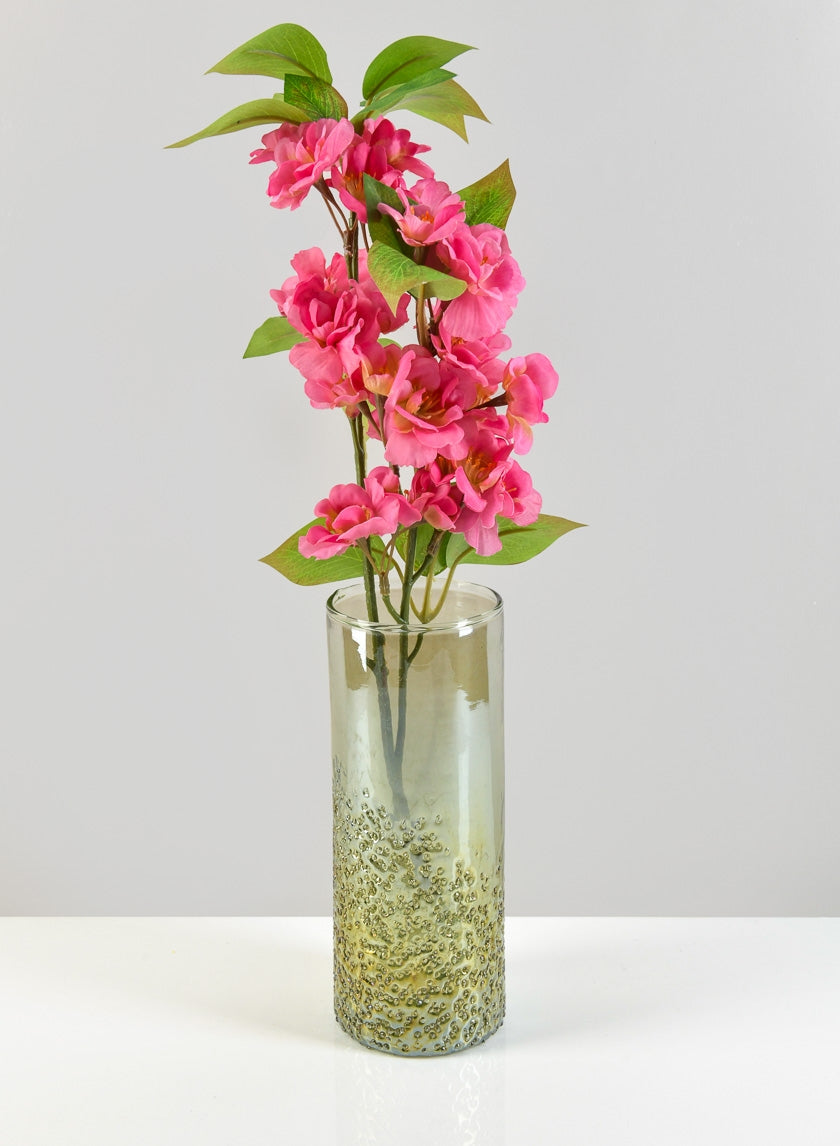 33in Long Pink Cherry Blossom Spray