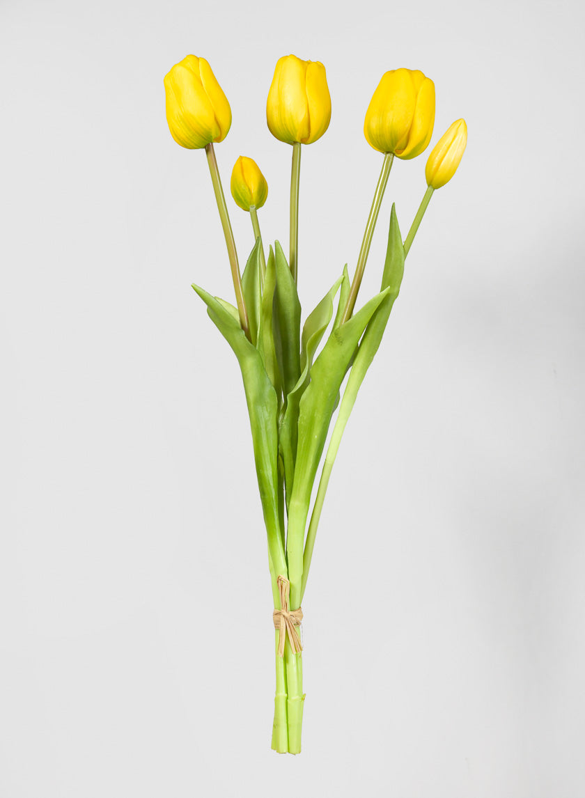 18in Long Yellow Tulip Bunch