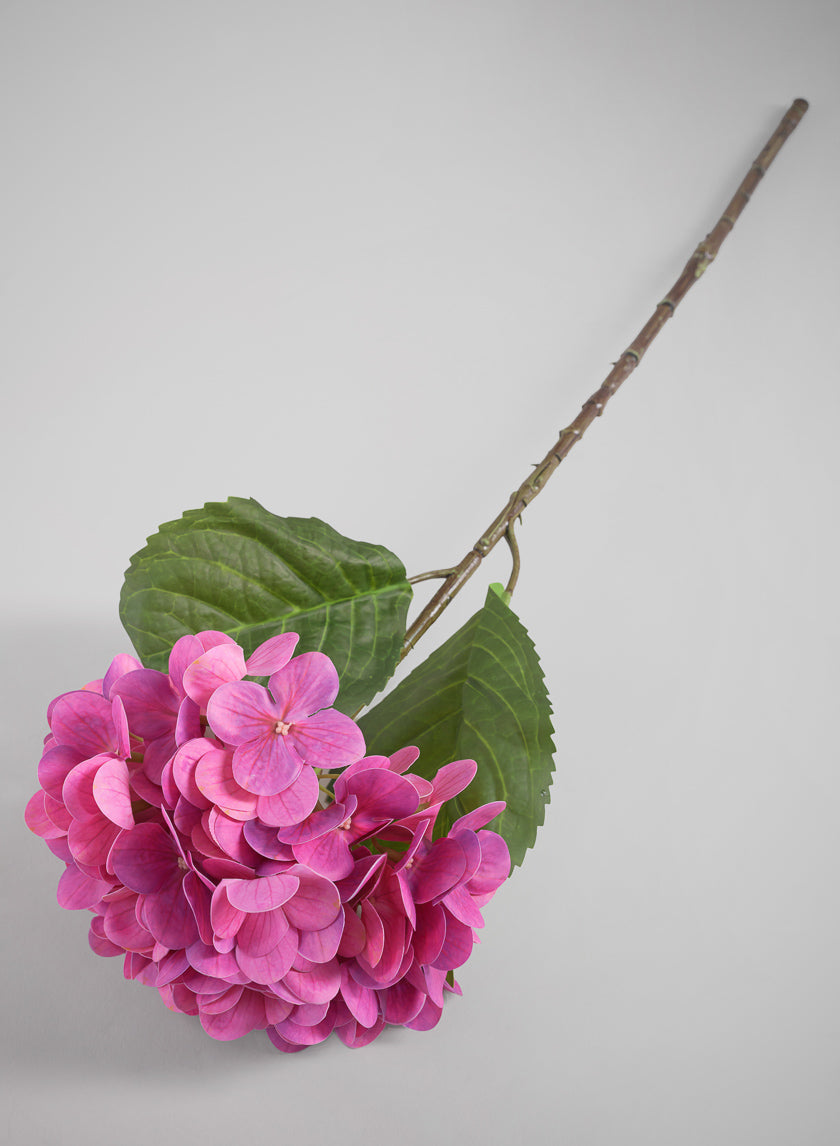 22in Long Pink Hydrangea Spray, Case of 12