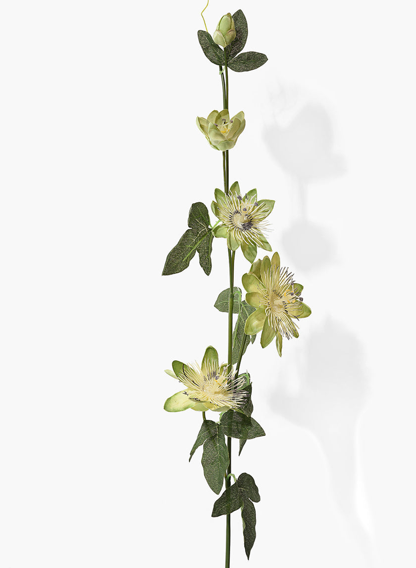 34in Long Light Green Passion Flower Spray