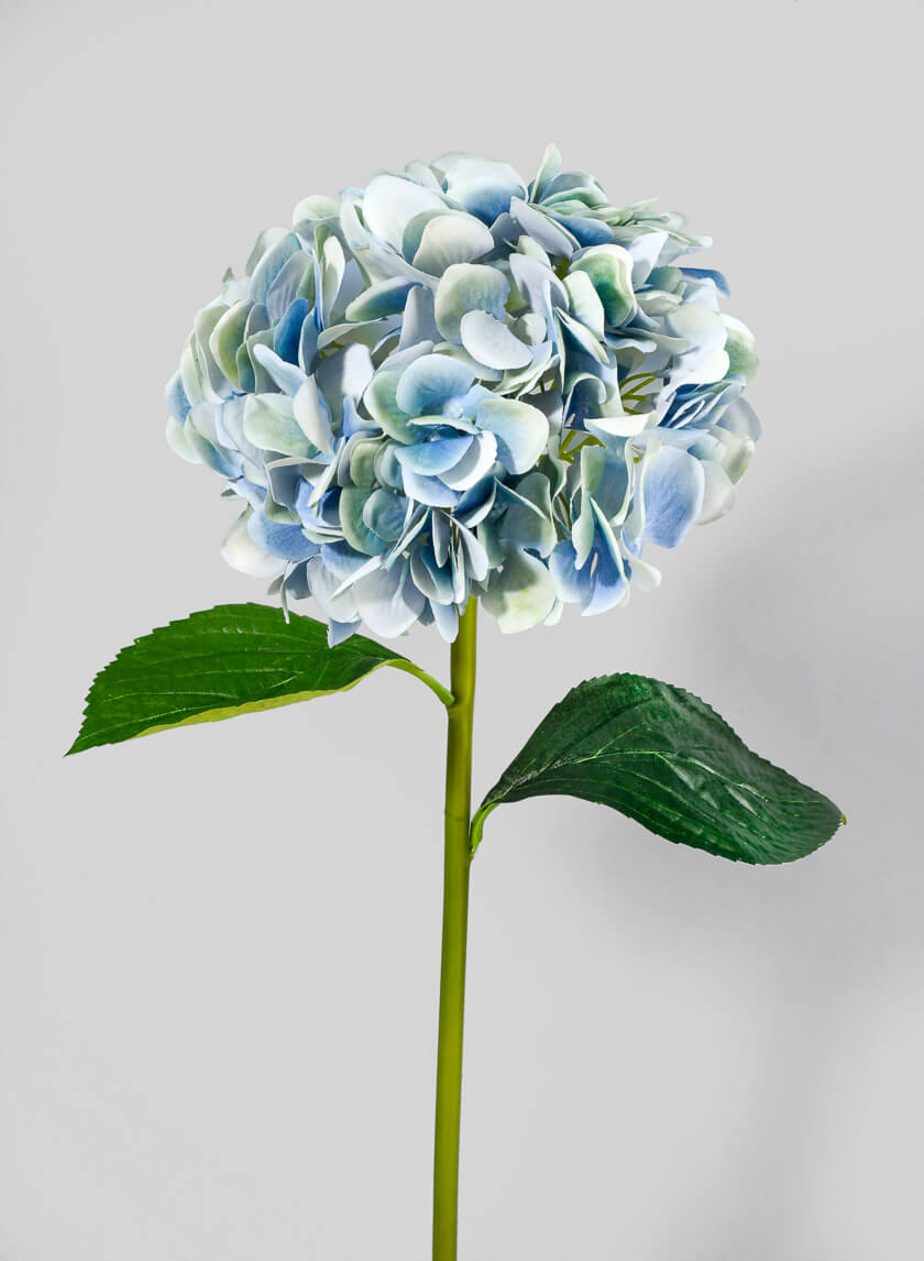 27in Long Light Blue Hydrangea, Case of 12