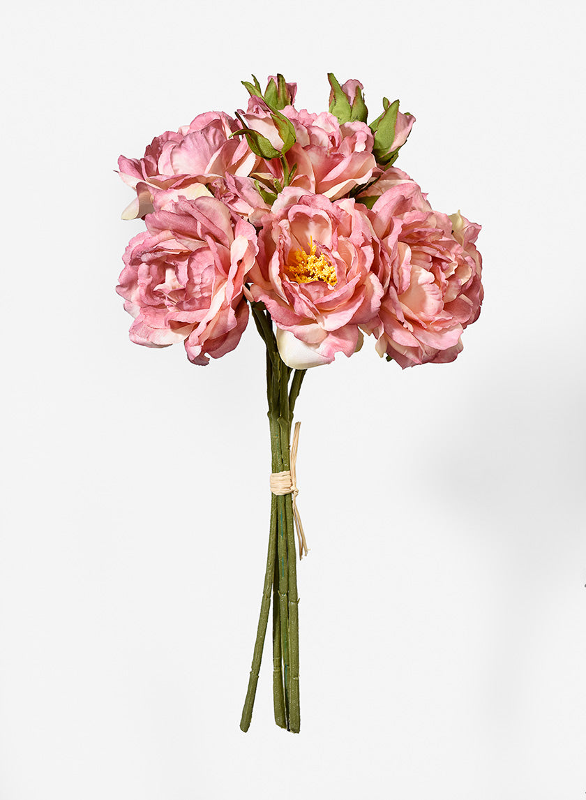 14in Long Pink Rose Bouquet