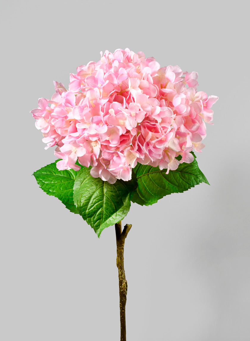 29in Long Pink Hydrangea Spray, Case of 12
