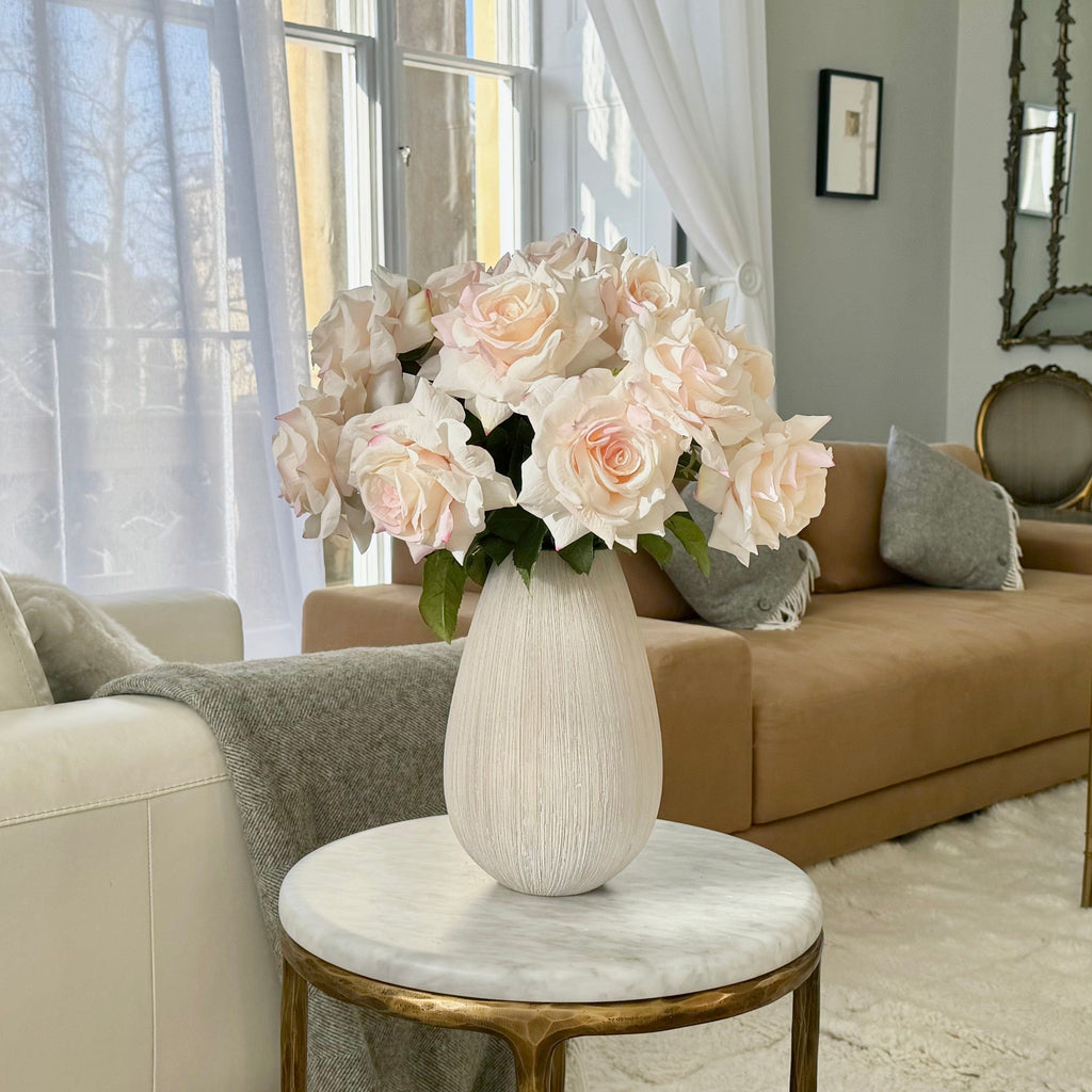 Artificial Blush Pink Tea Rose