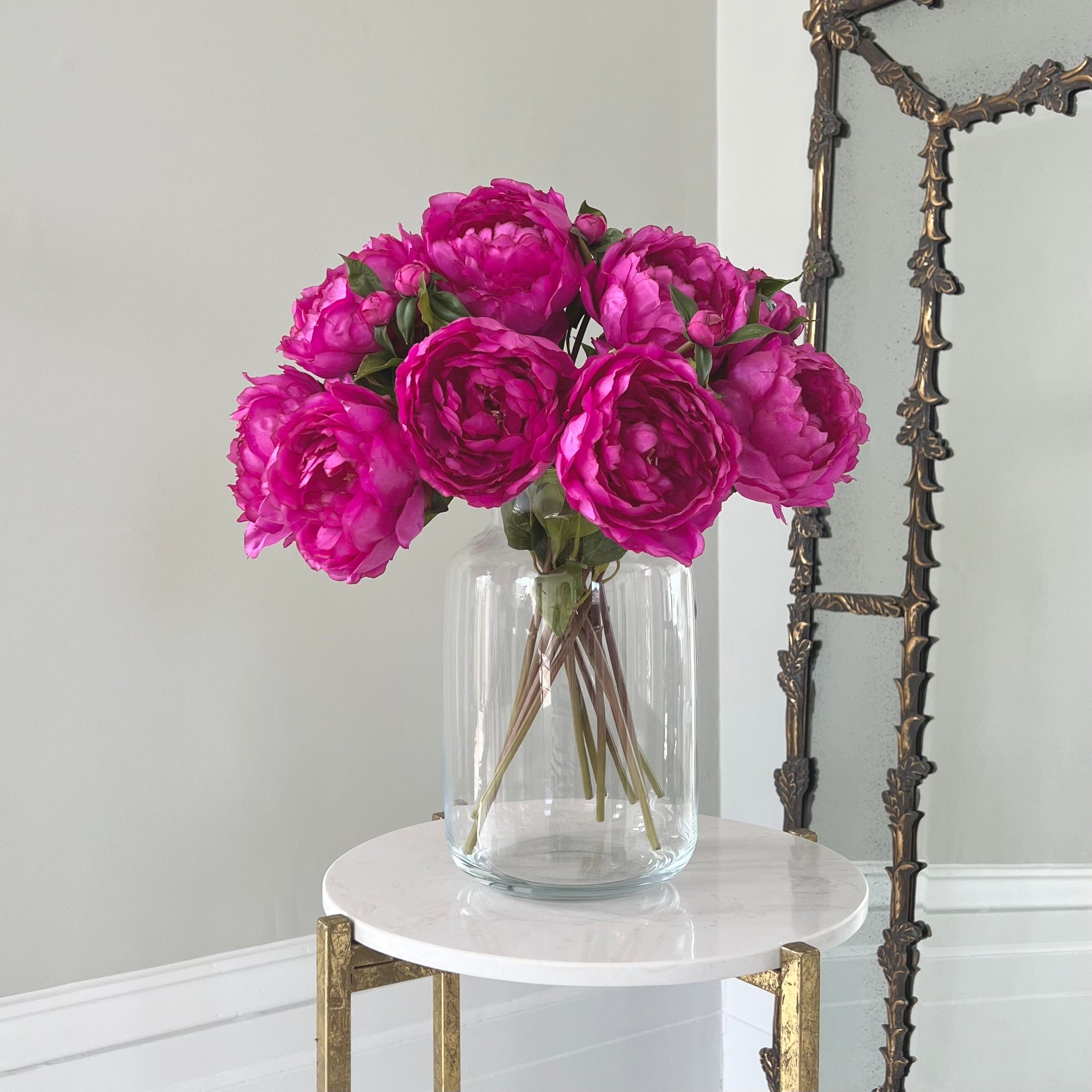 Artificial Fuchsia Peony
