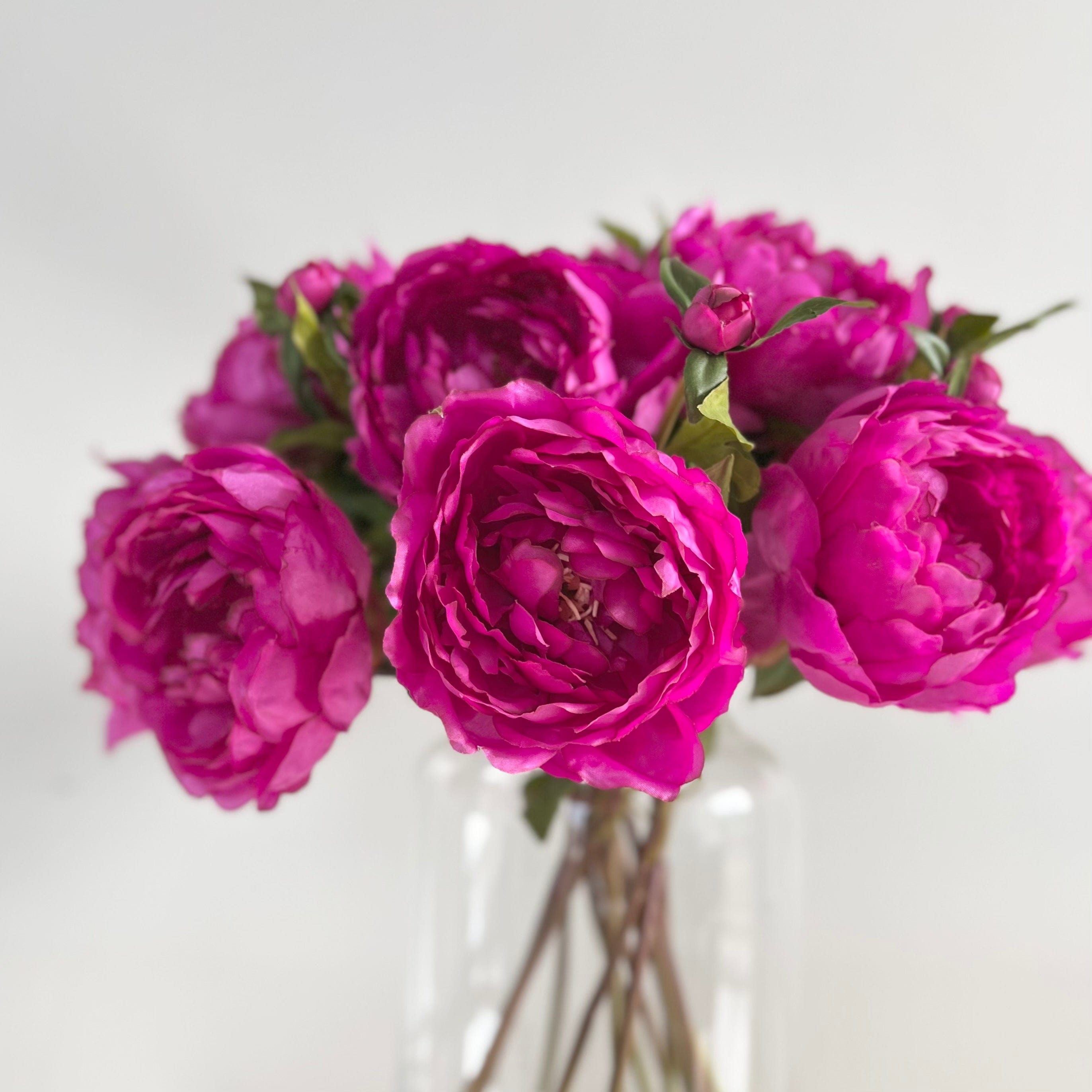 Artificial Fuchsia Peony