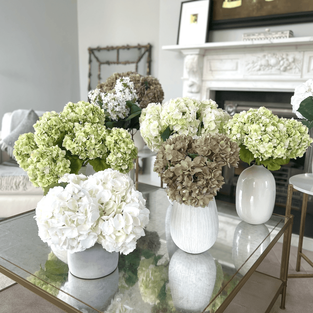 Artificial Sage Green Hydrangea