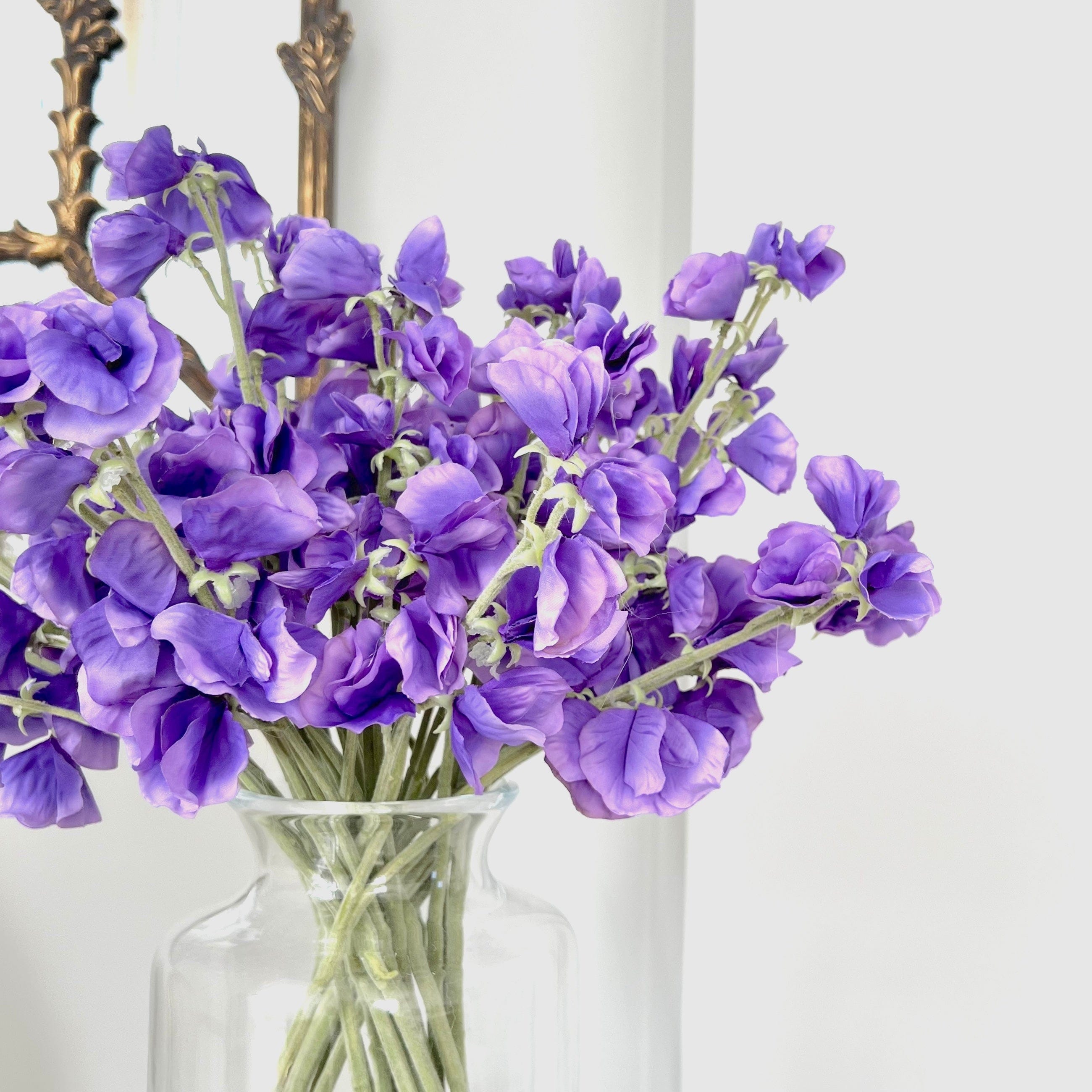 Artificial Small Dark Purple Sweet Pea