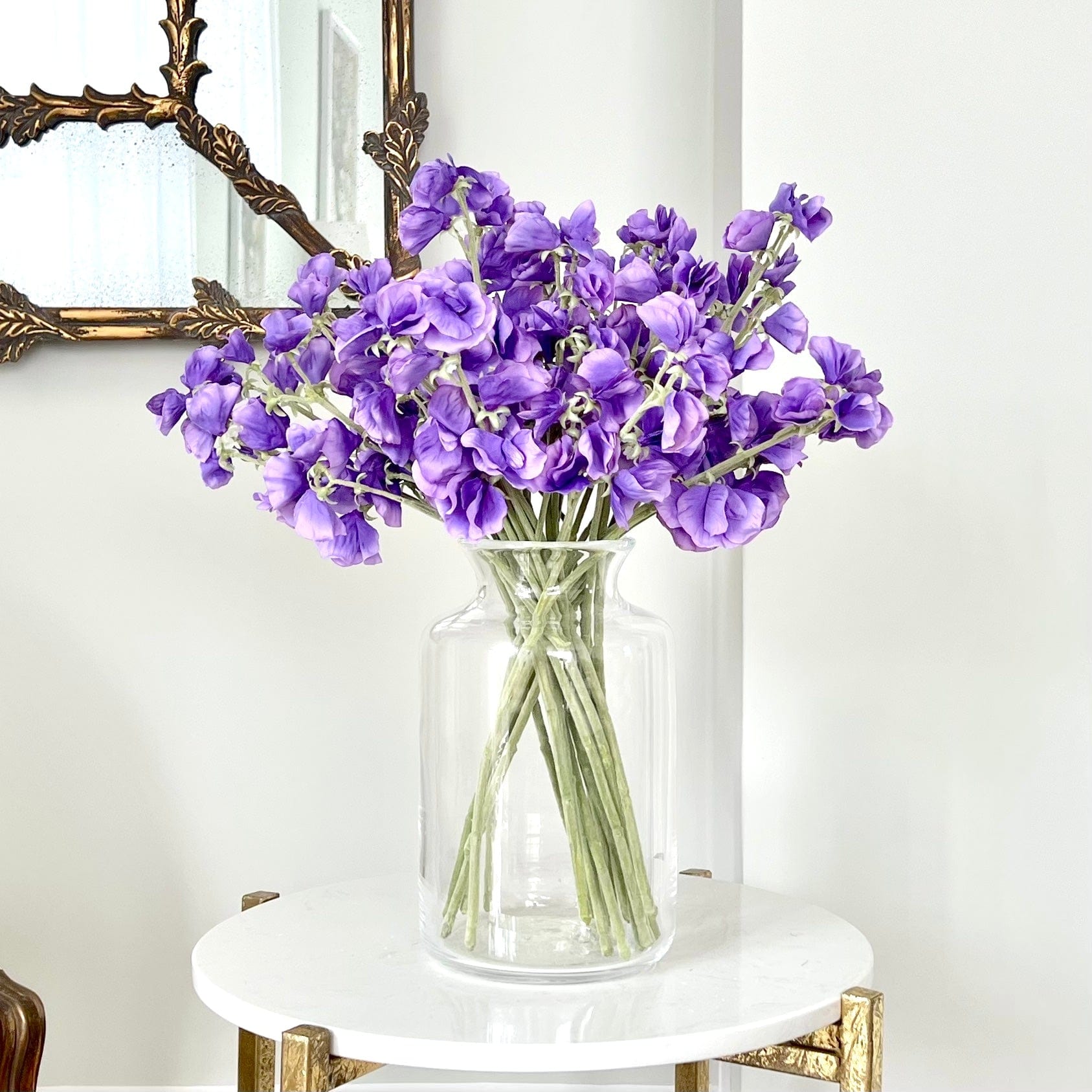 Artificial Small Dark Purple Sweet Pea