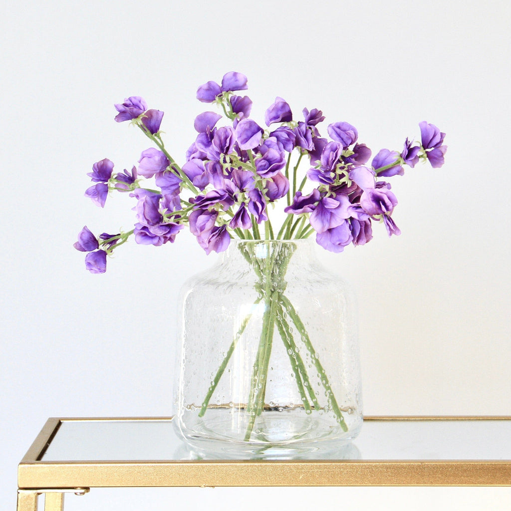 Artificial Small Dark Purple Sweet Pea