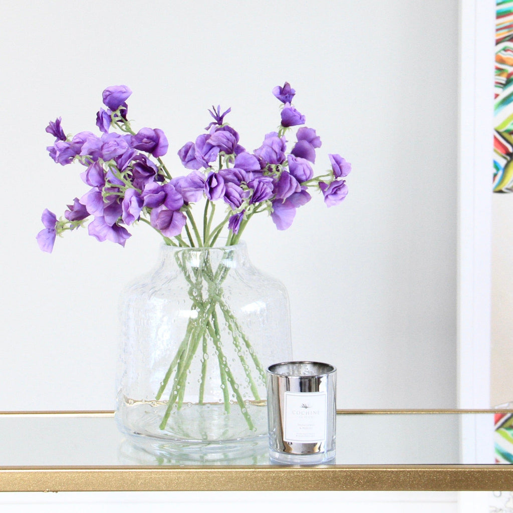 Artificial Small Dark Purple Sweet Pea