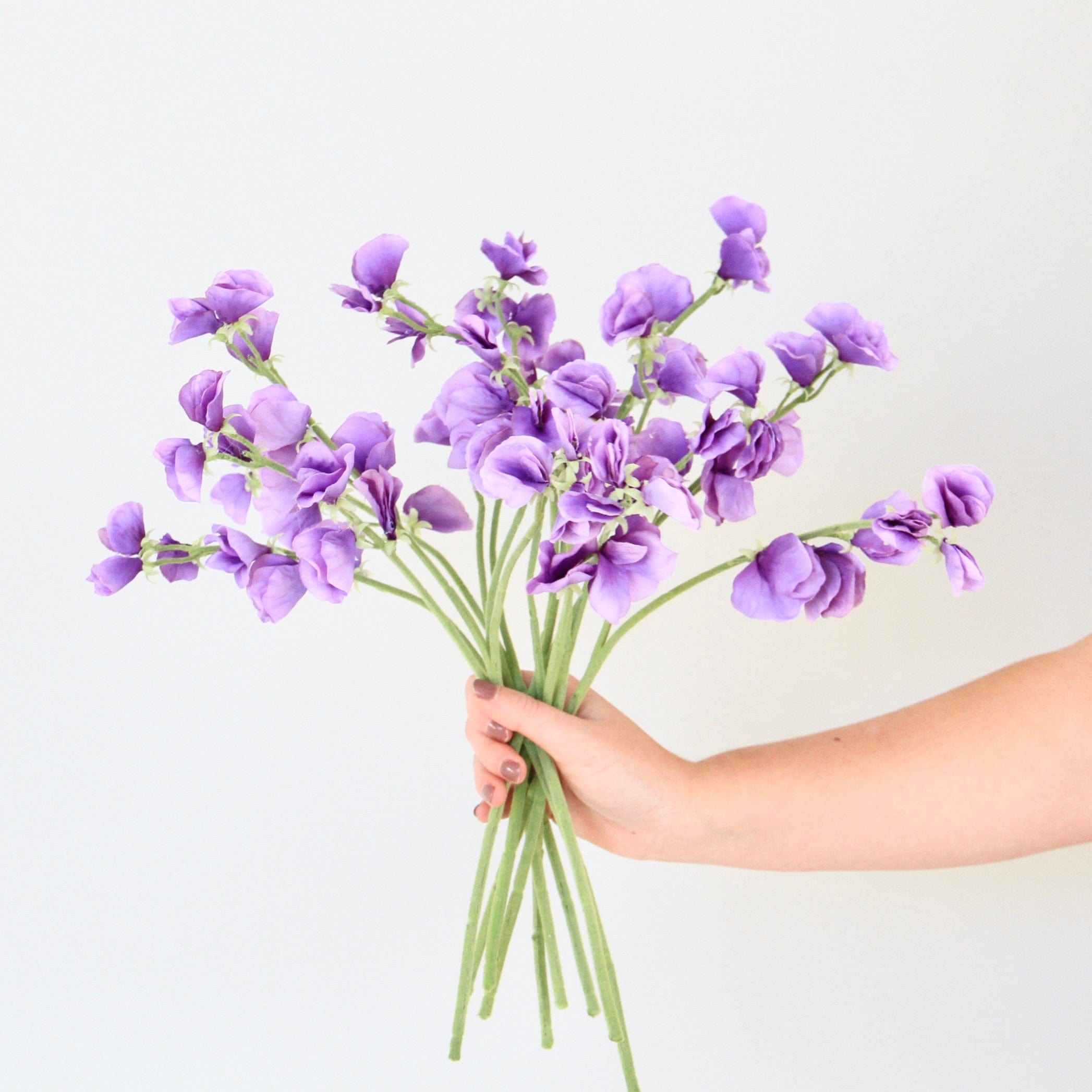 Artificial Small Dark Purple Sweet Pea