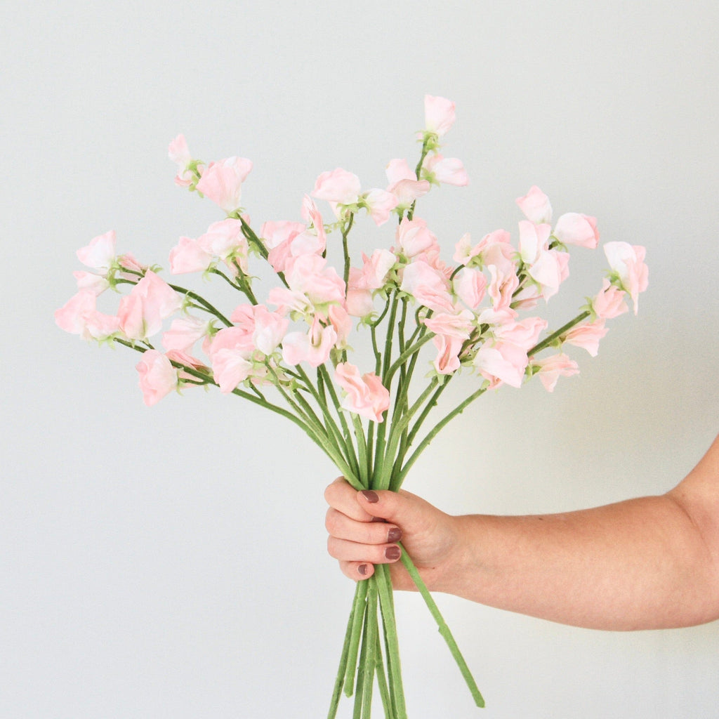 Artificial Small Light Pink Sweet Pea