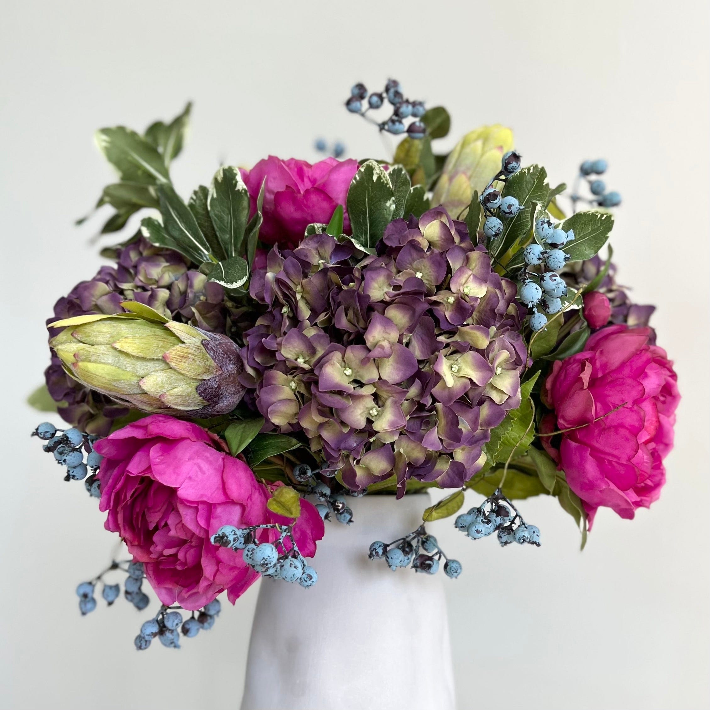 Bright Peony & Hydrangea Bouquet