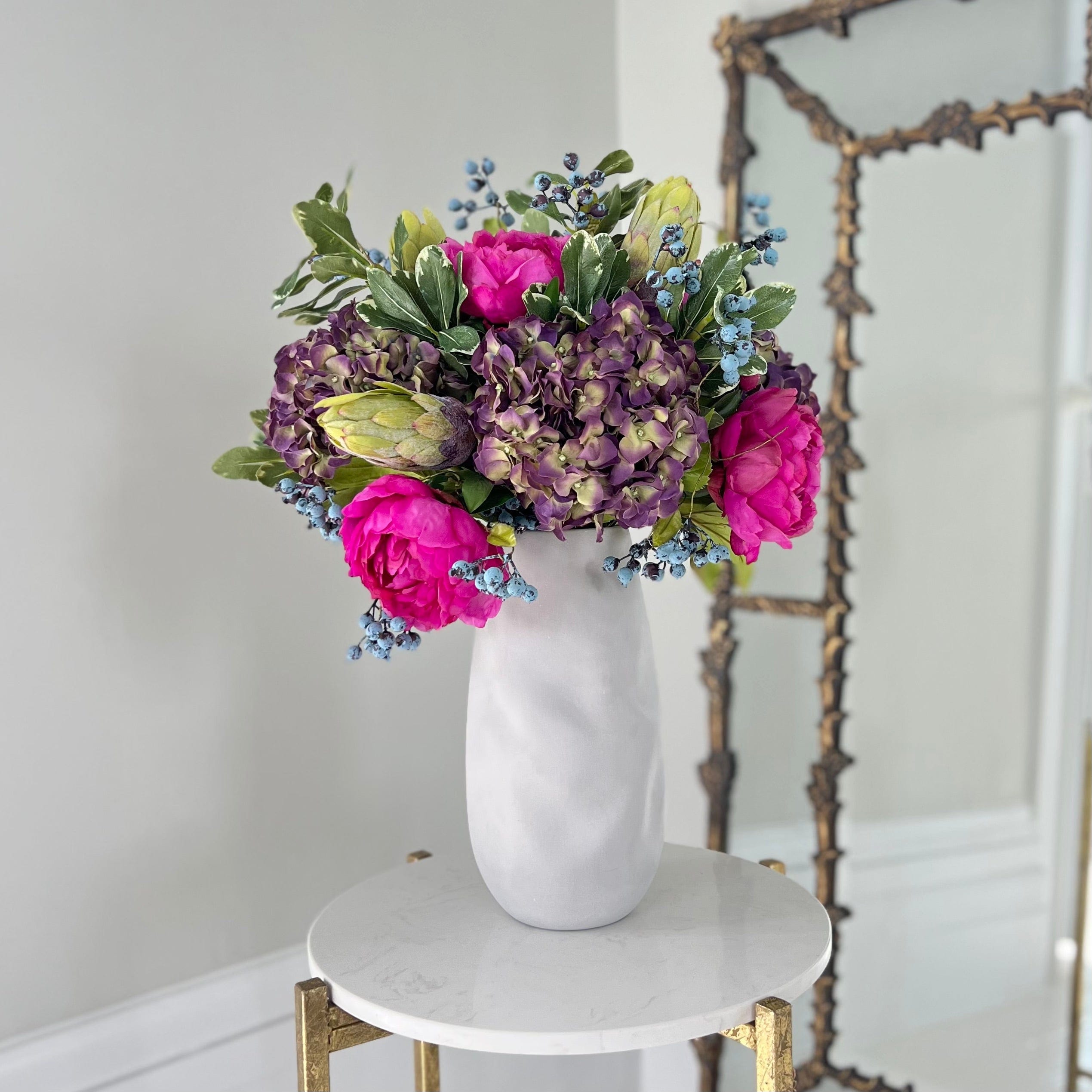 Bright Peony & Hydrangea Bouquet