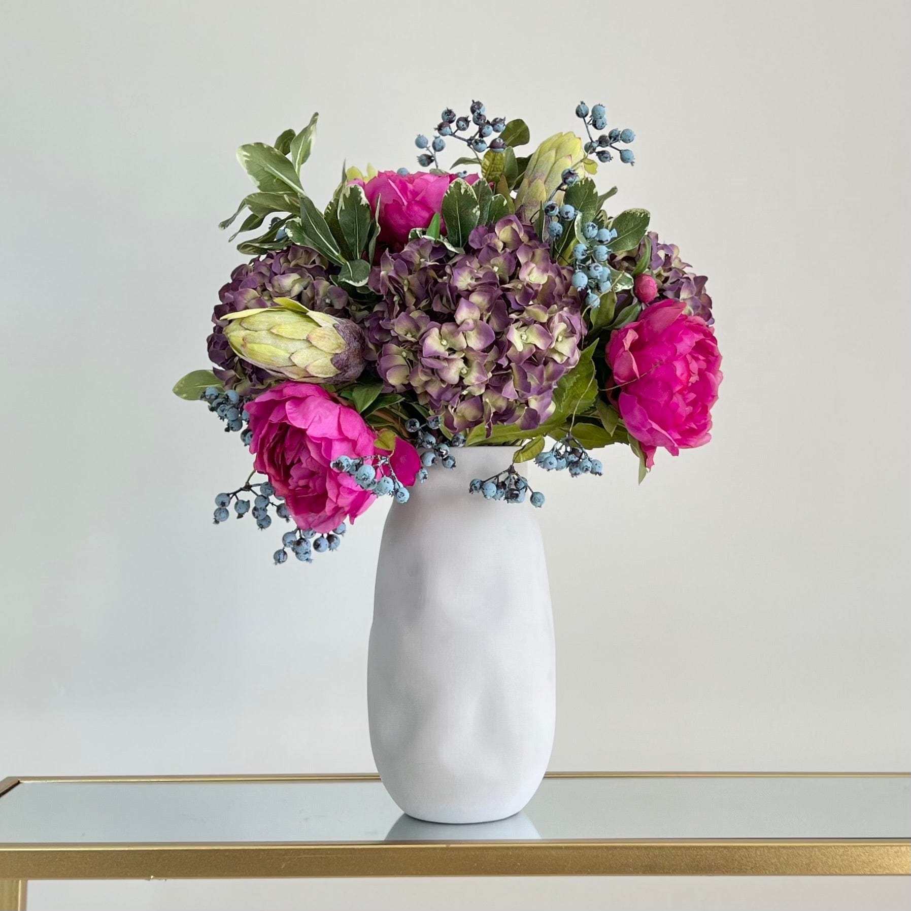 Bright Peony & Hydrangea Bouquet