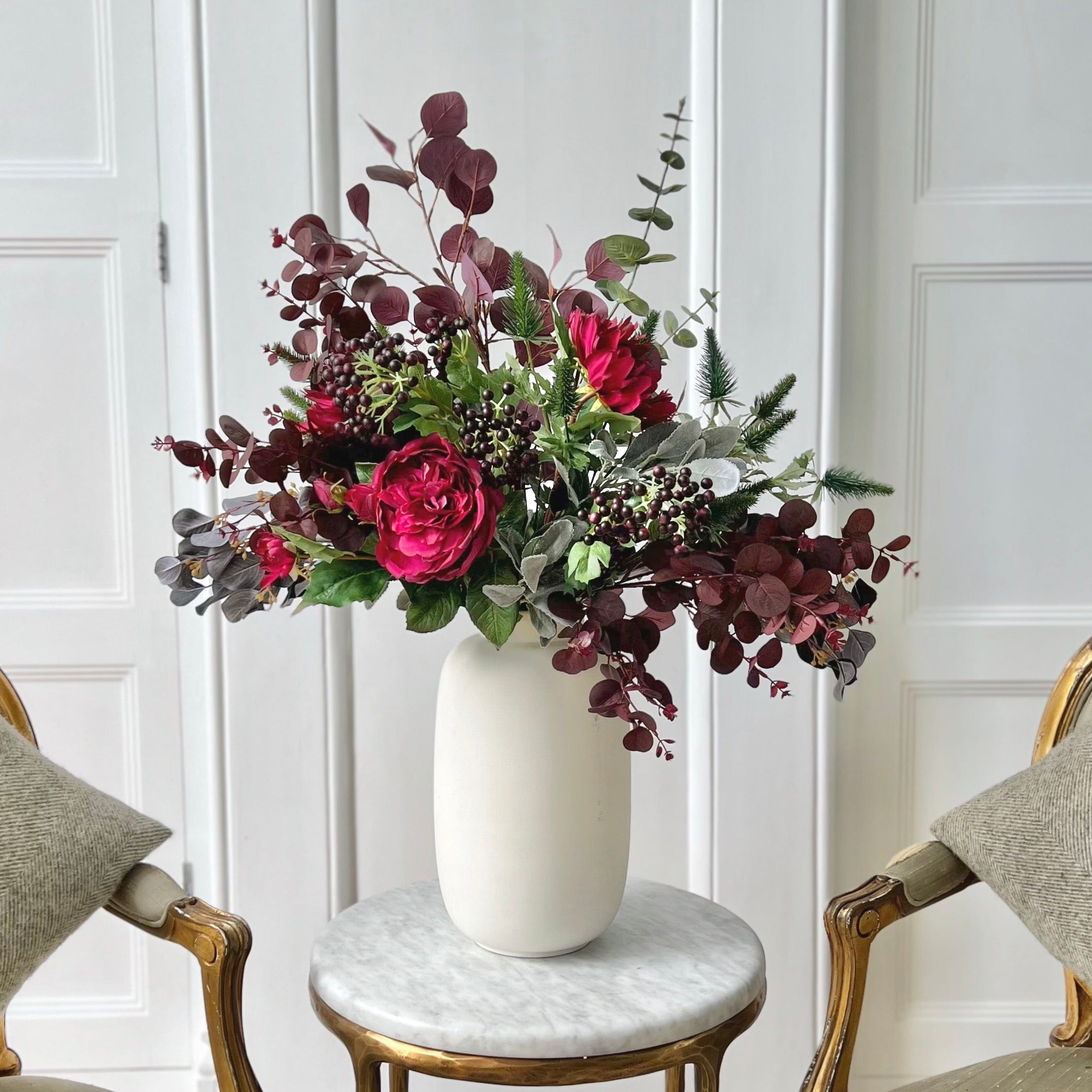 Burgundy Beauty Artificial Flower Bouquet