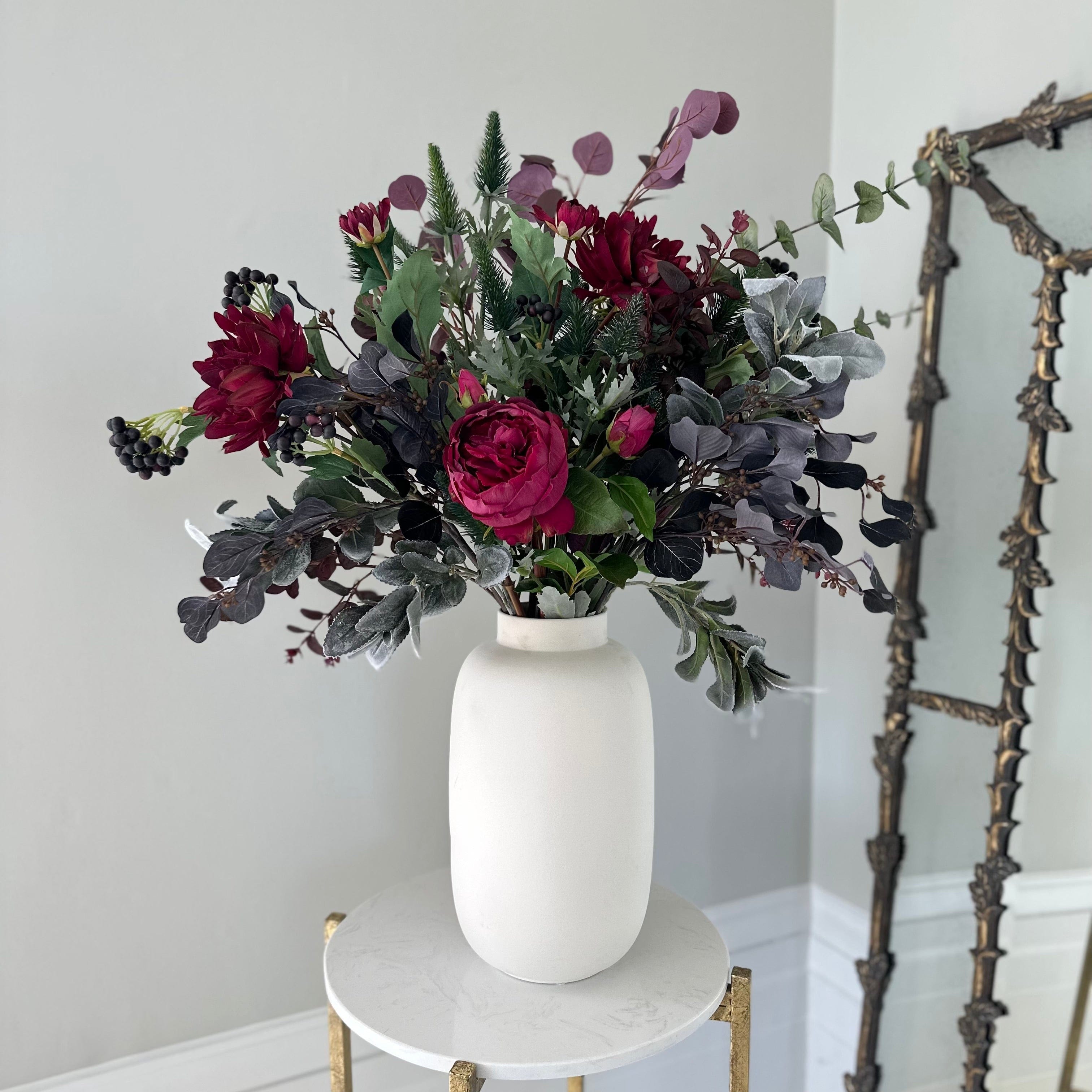 Burgundy Beauty Artificial Flower Bouquet