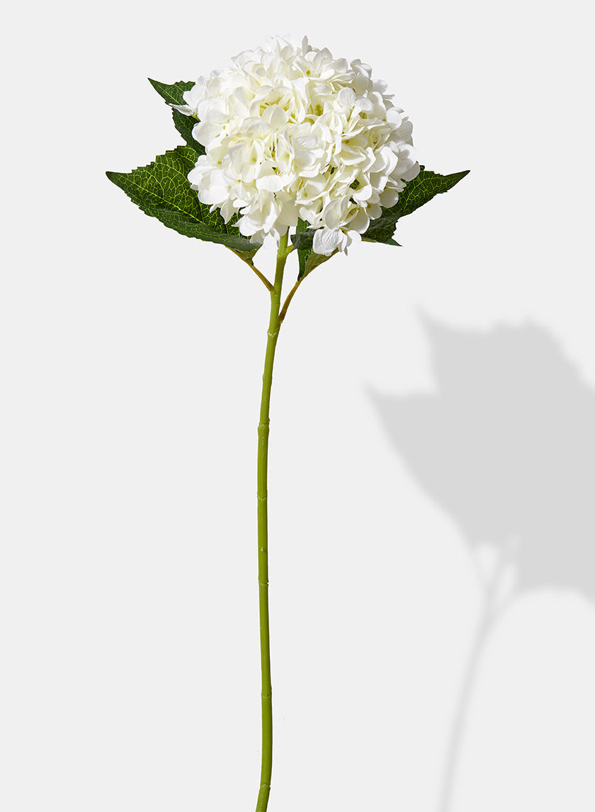 31in Long White Hydrangea Spray