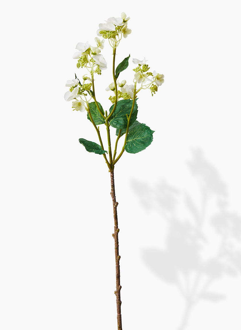 25in Long White Hydrangea Spray, Case of 12