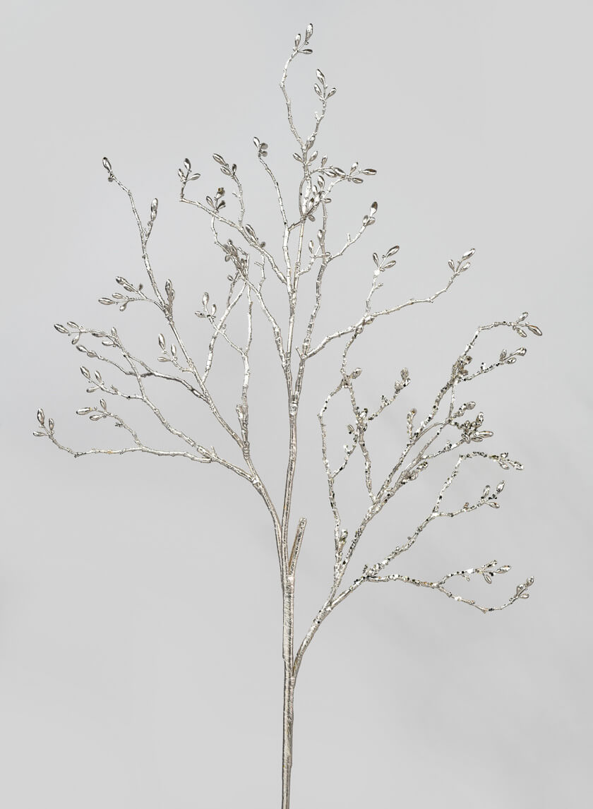 35in Long Champagne Magnolia Buds Branch