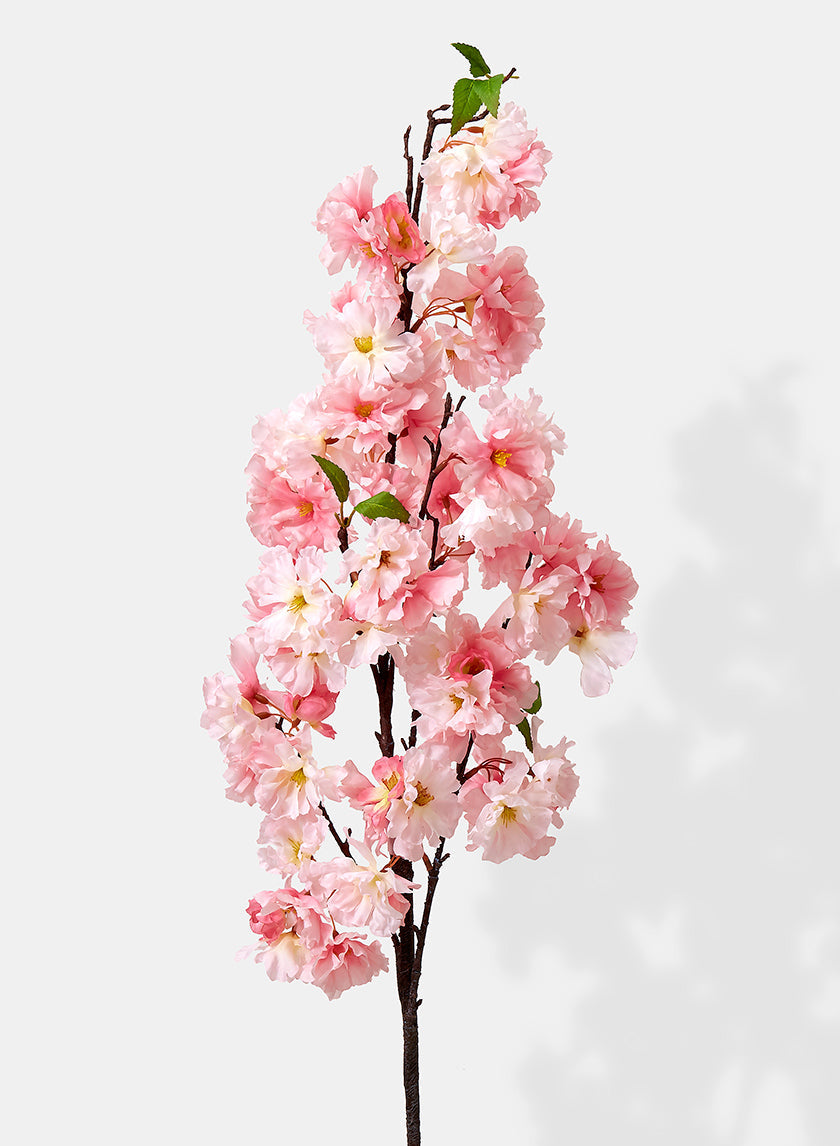 48in Long Pink Cherry Blossom Spray, Case of 12
