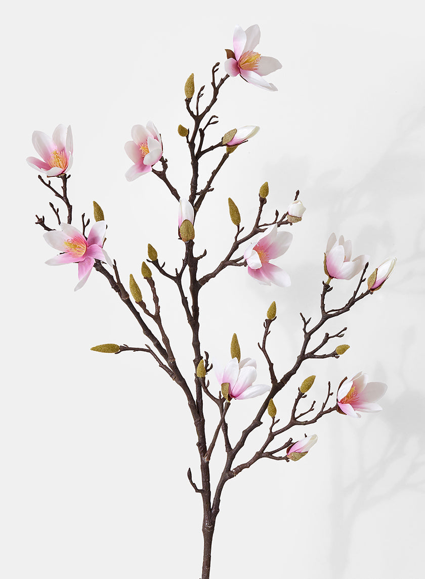 38in Long Mini Pink Magnolia Spray