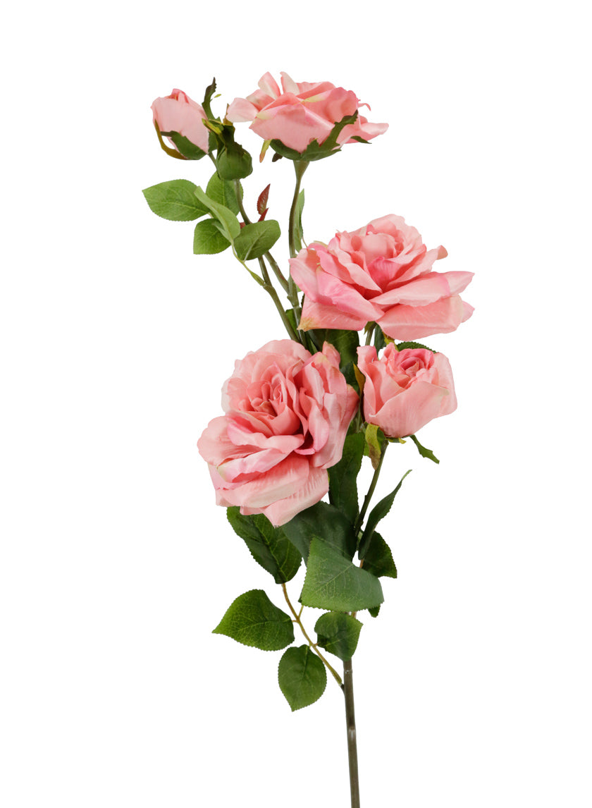 38in Long Pink Rose Spray