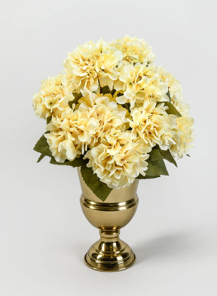 21in Long Small Cream Hydrangea Bush