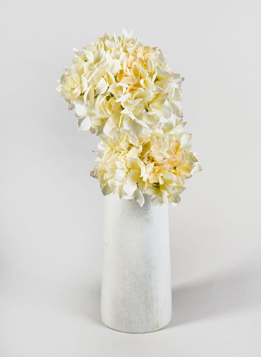 20in Long Cream Single Hydrangea Spray