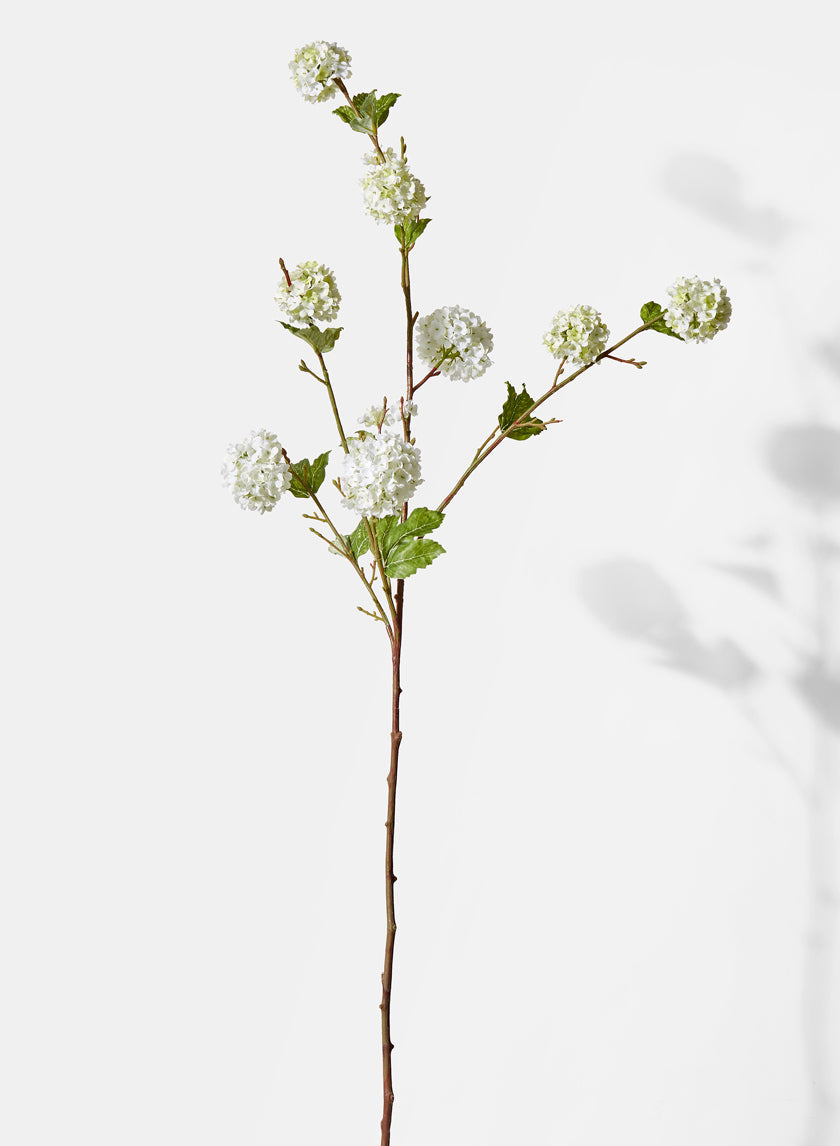 47in Long Snowball Hydrangea Spray, Case of 6